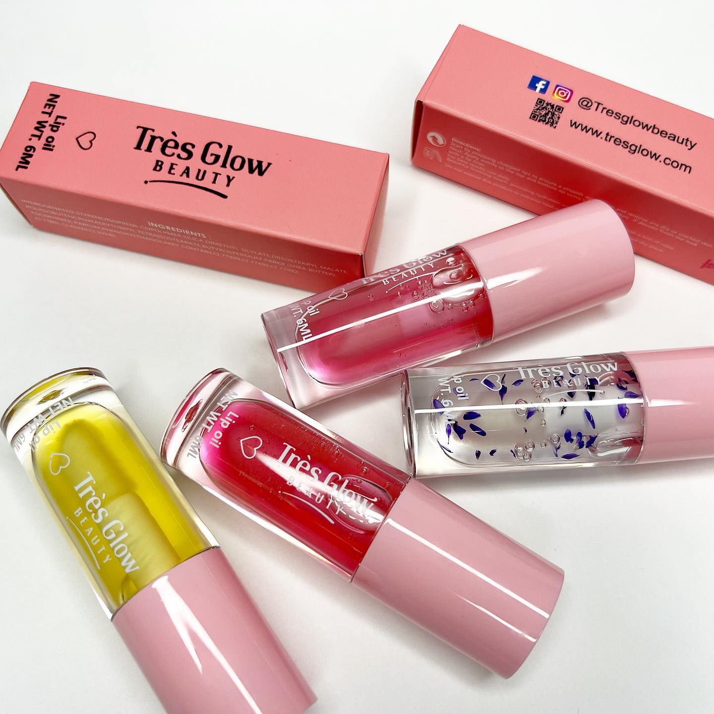 Custom Printed fruity Lip Oil