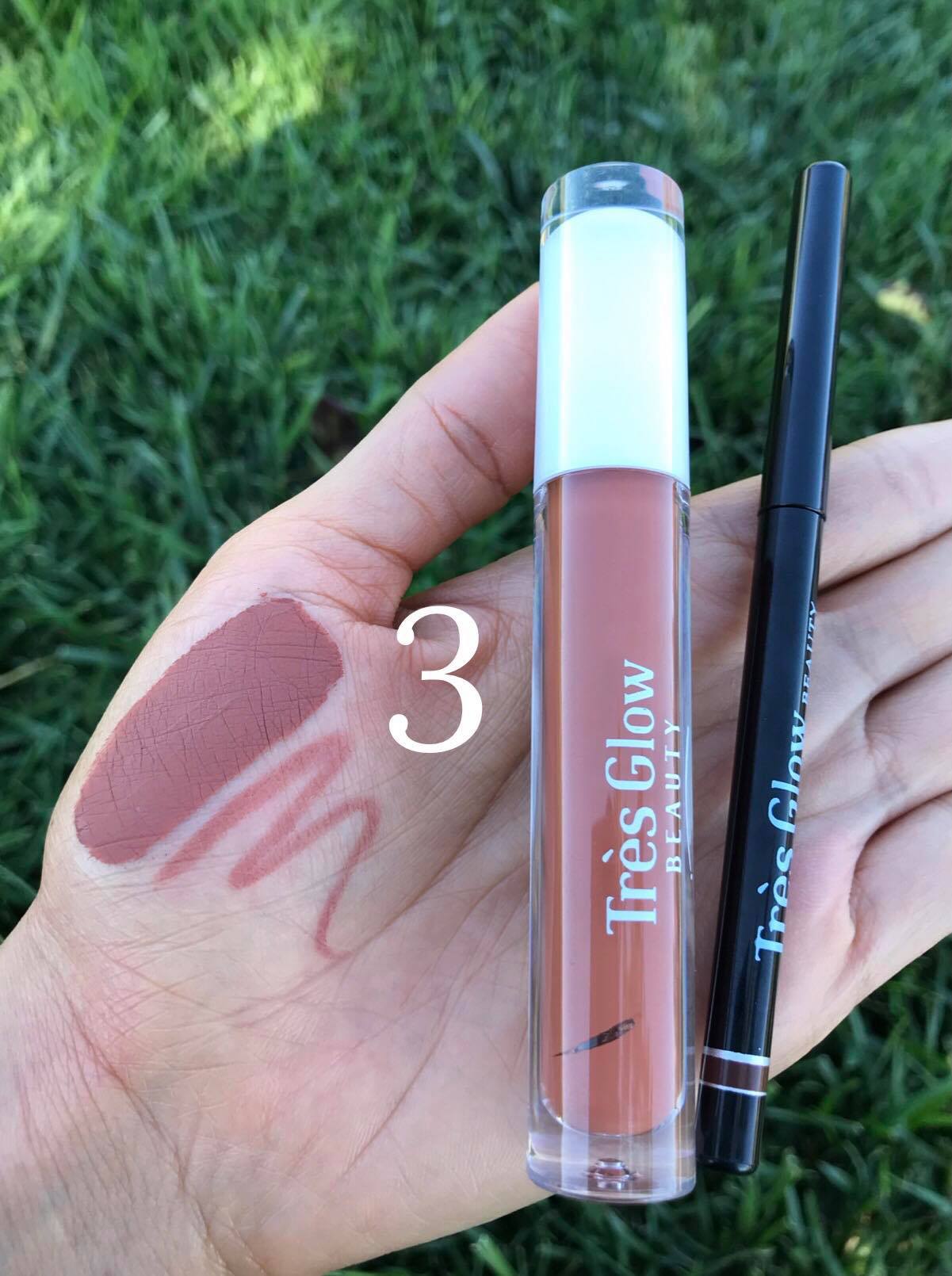 Matching Liquid Matte Lipstick & Lip Liner💞 - Très Glow beauty