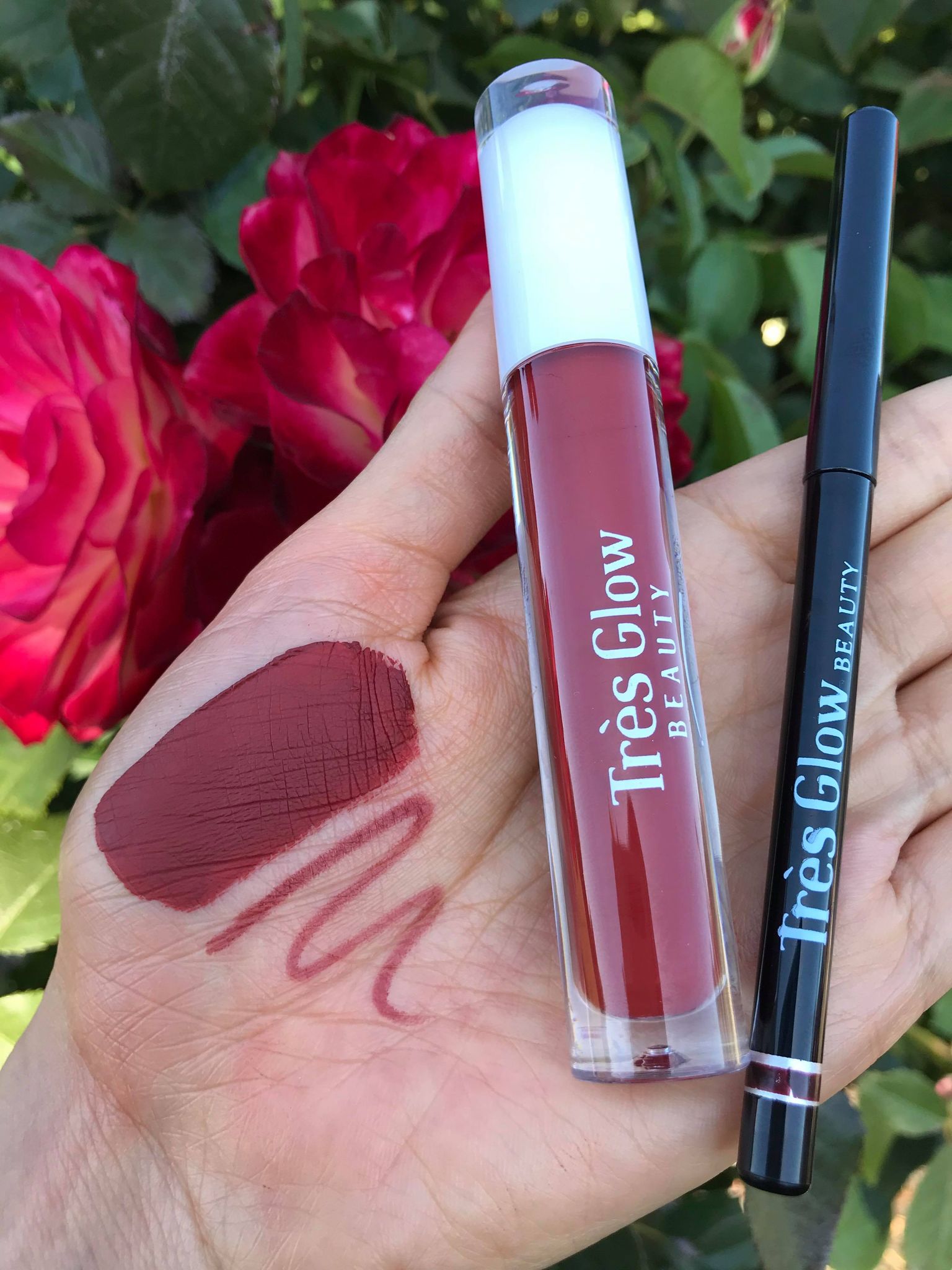 Matching Liquid Matte Lipstick & Lip Liner💞 - Très Glow beauty