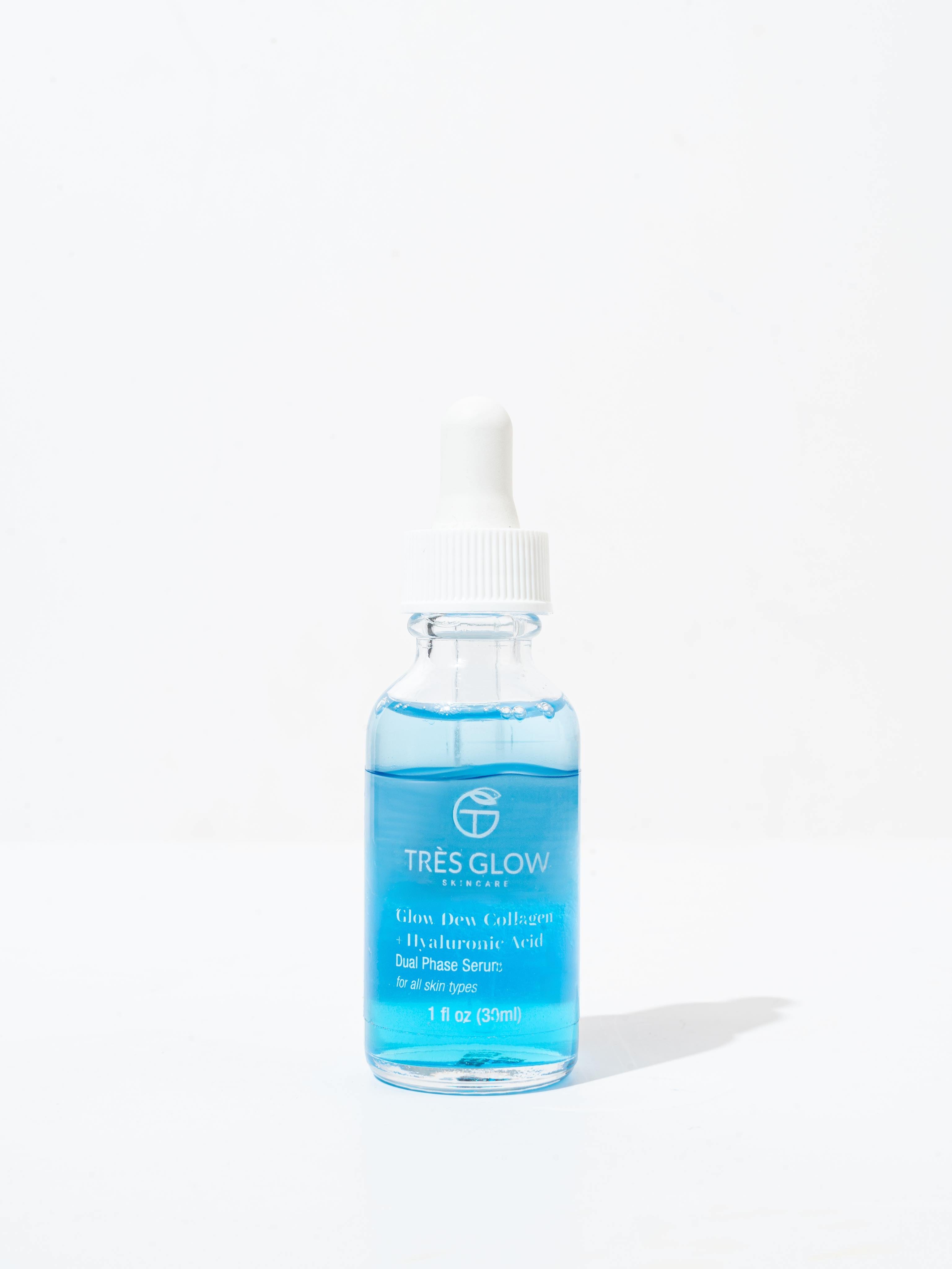 Collagen Booster Glow Serum + Hyaluronic Acid, Dual Phase Dew With Blue Sea Kale