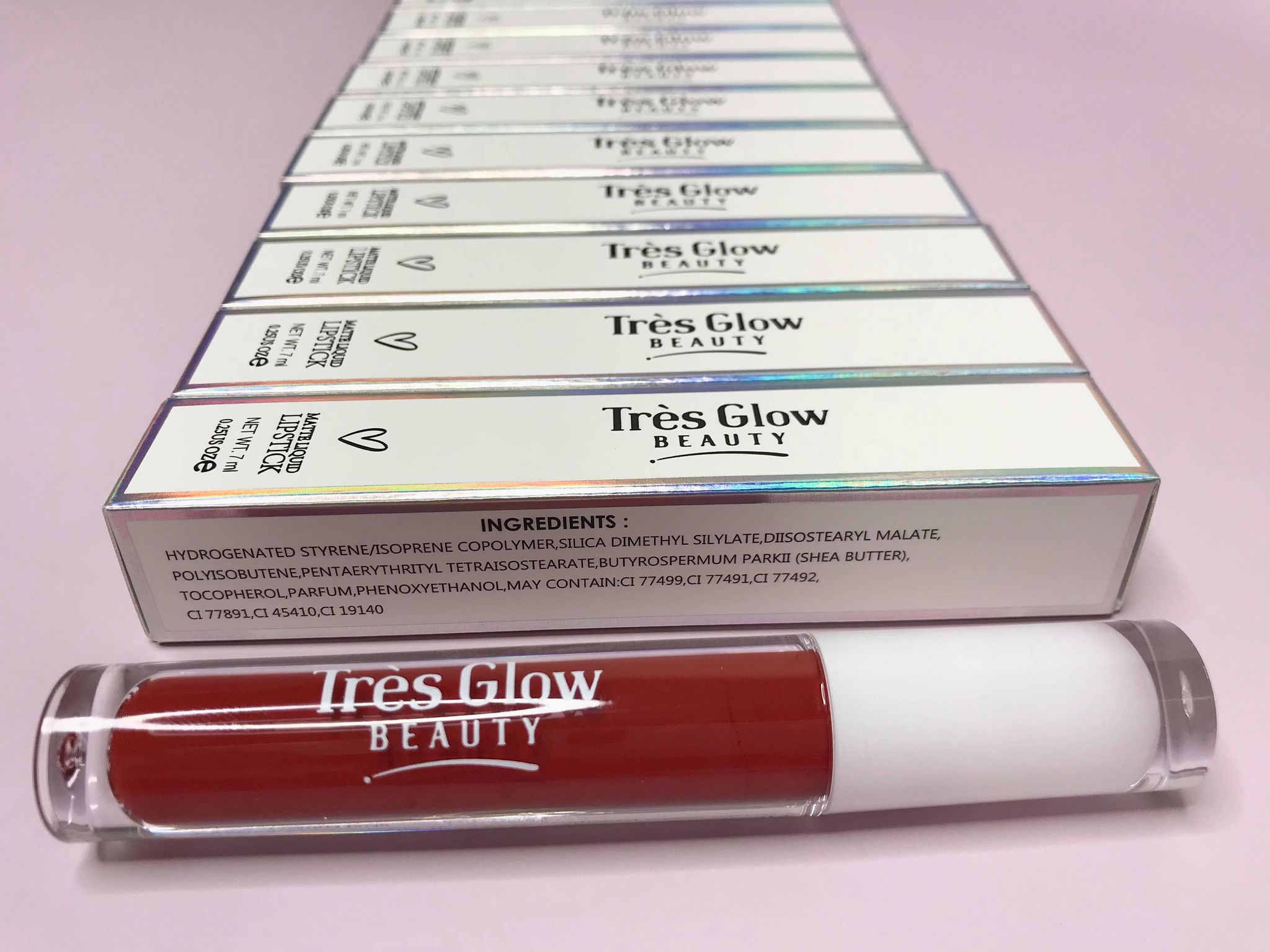 Custom Logo Matte Lipstick & Lipgloss - Très Glow beauty